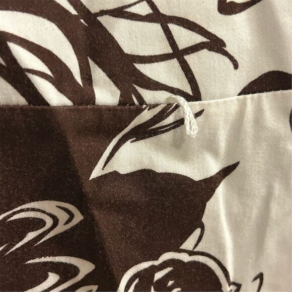 Madison Leigh Women's Size 14 Brown Floral Midi Sundress Summer Casual - Picture 6 of 14